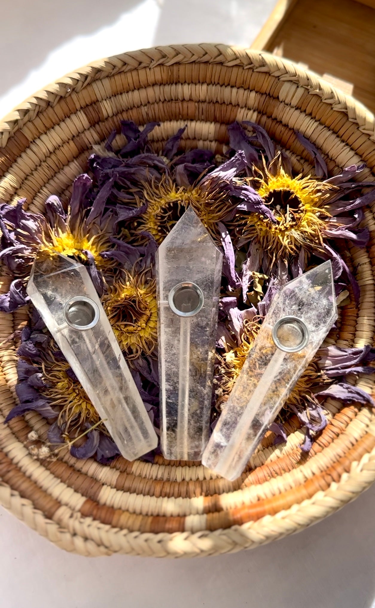 Clear Quartz Pipe