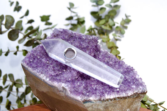 Clear Quartz Pipe