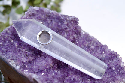 Clear Quartz Pipe