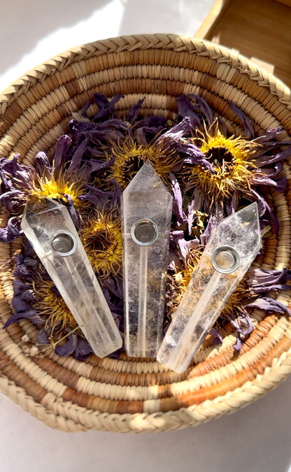 Clear Quartz Pipe